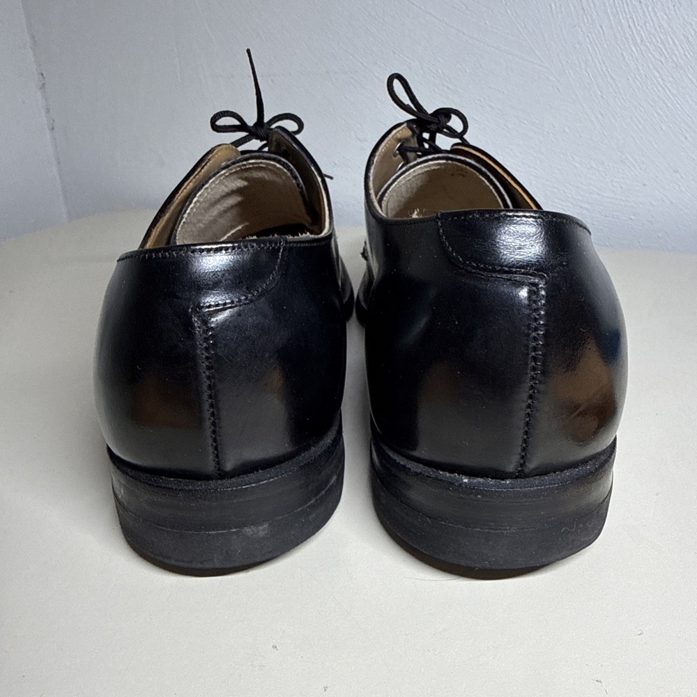 Vintage 1979 US Navy Service Shoes D.J. Leavenworth Men's 9.5N Black Leather - Picture 5 of 10